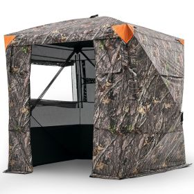 Portable Hunting Blind See Through Ground Deer Blinds 4-5 Person Carrying Bag