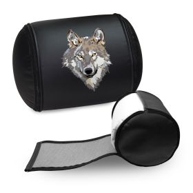 Wolf Head (Logo Panel Size: 30" Panel with Display Pillow)